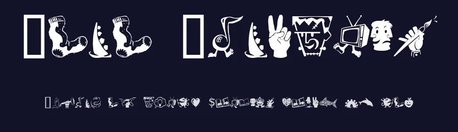 Zono Dingbats by Rik Verlin — Dingbats Font — thumbnail 2
