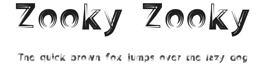 Zooky Zooky by Canale Studio, Inc. — Decorative Font