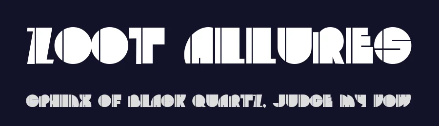 Zoot Allures by Gaut Fonts — Decorative Font — thumbnail 2
