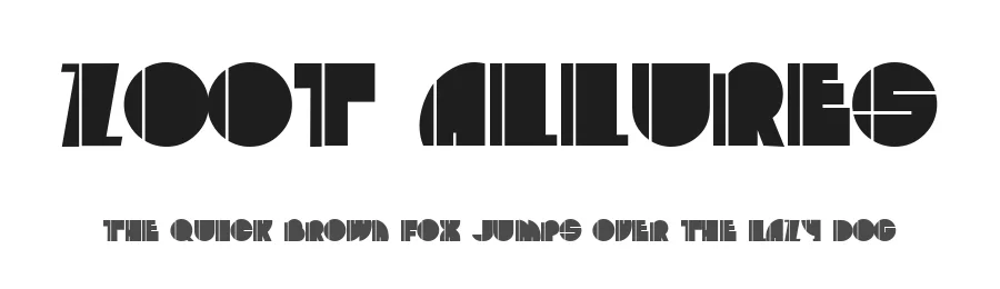 Zoot Allures by Gaut Fonts — Decorative Font