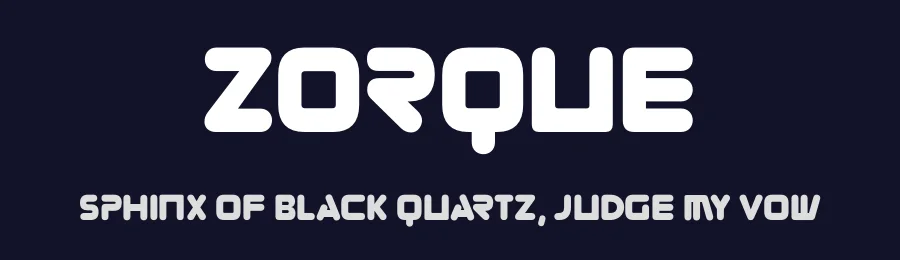 Zorque by Typodermic Fonts — Display Font — thumbnail 2
