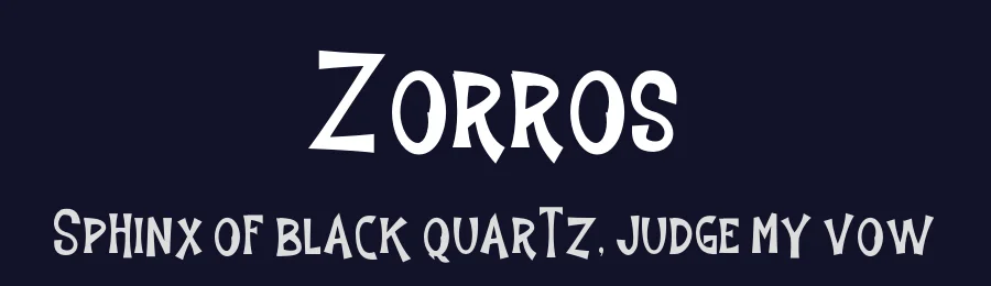 Zorros by Display Studio — Decorative Font — thumbnail 2