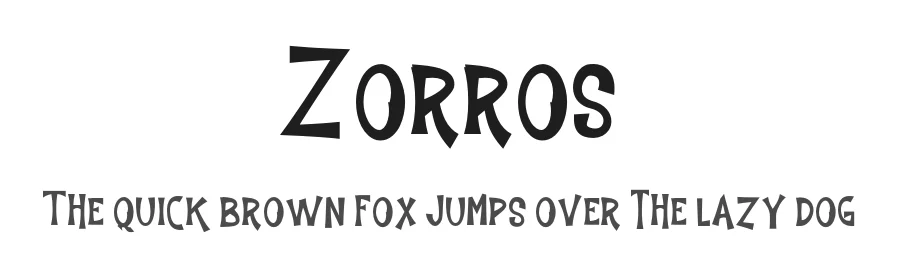Zorros by Display Studio โ Decorative Font
