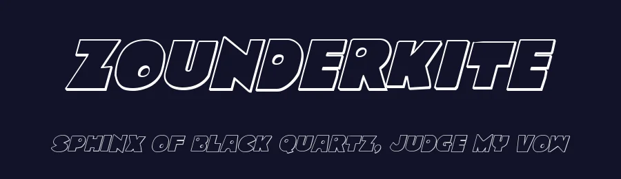 Zounderkite by Iconian Fonts — Decorative Font — thumbnail 2