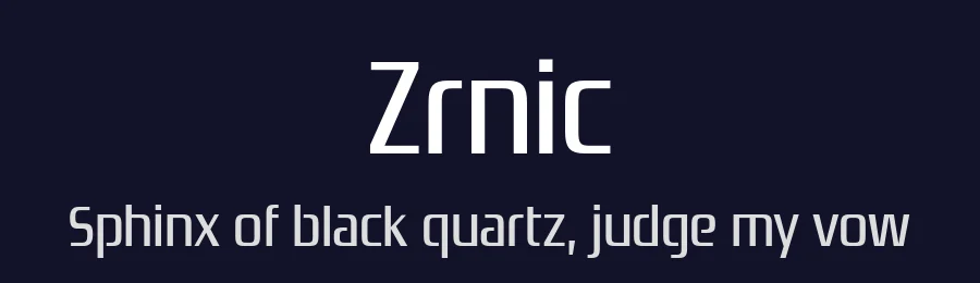 Zrnic by Typodermic Fonts — Display Font — thumbnail 2