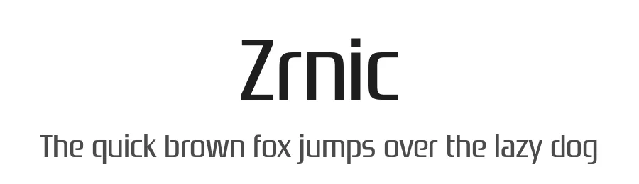 Zrnic by Typodermic Fonts — Display Font