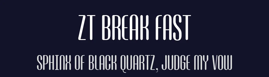ZT Break Fast by Zelow Type — Sans Serif Font — thumbnail 2