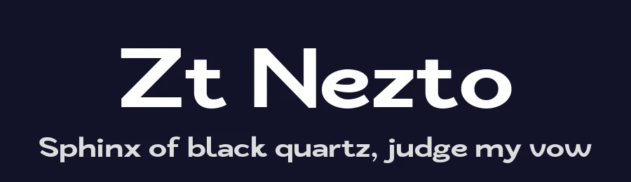 Zt Nezto by Khaiuns — Sans Serif Font — thumbnail 2