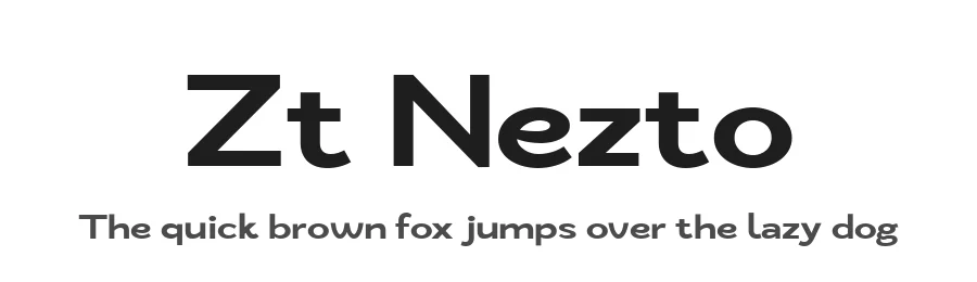 Zt Nezto by Khaiuns — Sans Serif Font