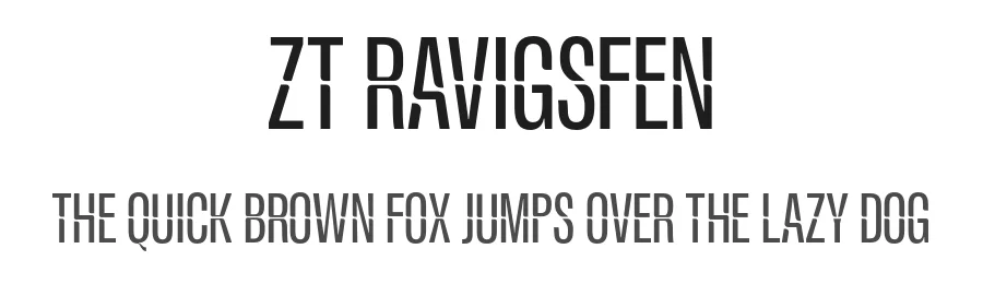 ZT Ravigsfen by Zelow Type — Sans Serif Font