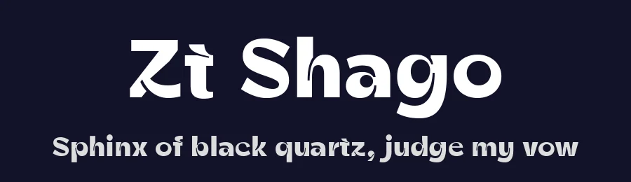 Zt Shago by Khaiuns — Sans Serif Font — thumbnail 2