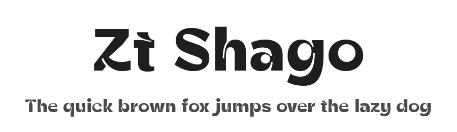 Zt Shago by Khaiuns — Sans Serif Font