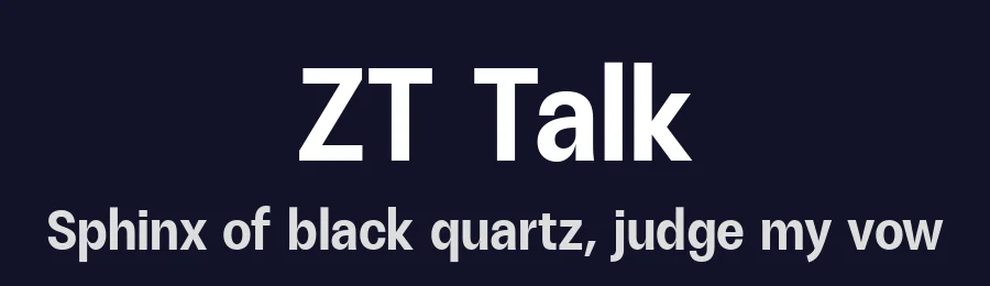 ZT Talk by Zelow Type — Sans Serif Font — thumbnail 2