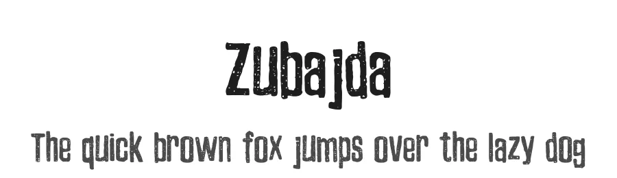 Zubajda by Bumbayo Font Fabrik — Decorative Font