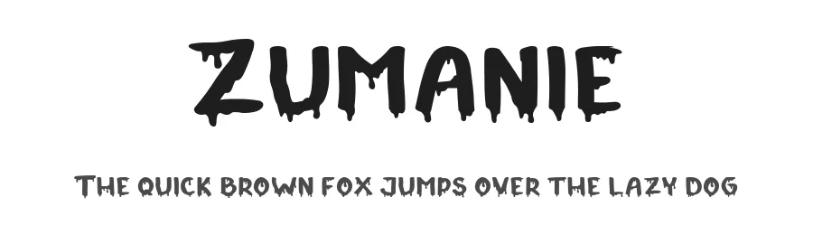 Zumanie by Kong Font — Decorative Font
