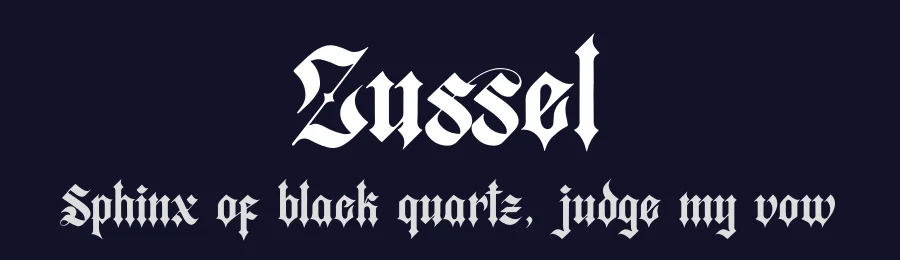 Zussel by Denustudios — Blackletter Font — thumbnail 2