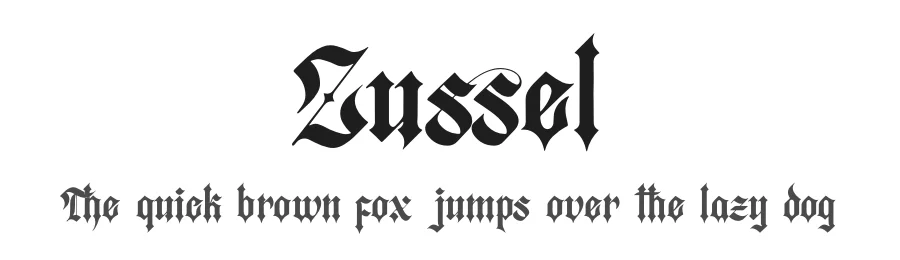 Zussel by Denustudios — Blackletter Font