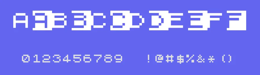 ZX81+Spectrum by TracerTong Fontworks — Display Font — thumbnail 3