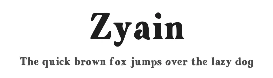 Zyain by Graphicfresh — Sans Serif Font