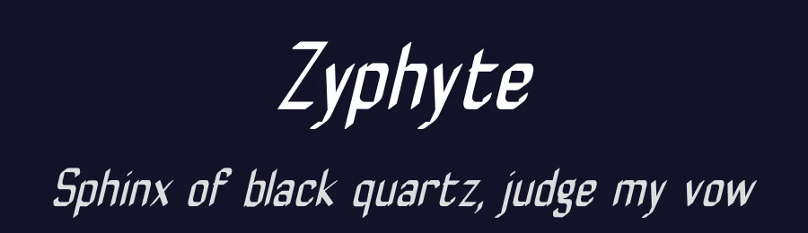 Zyphyte by GemFonts / Typotheticals — Display Font — thumbnail 2