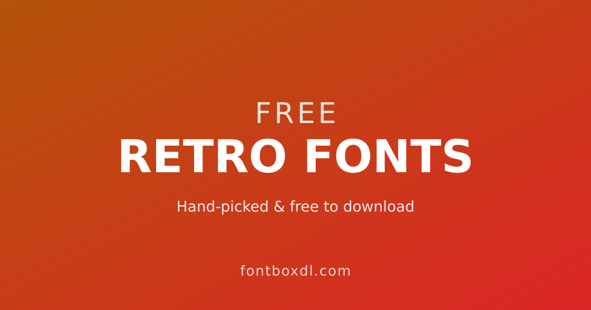 Free Retro Fonts