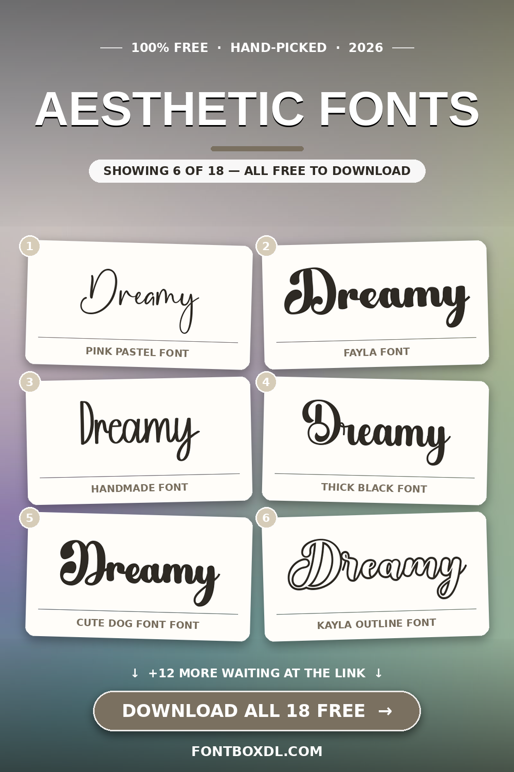 Aesthetic Fonts