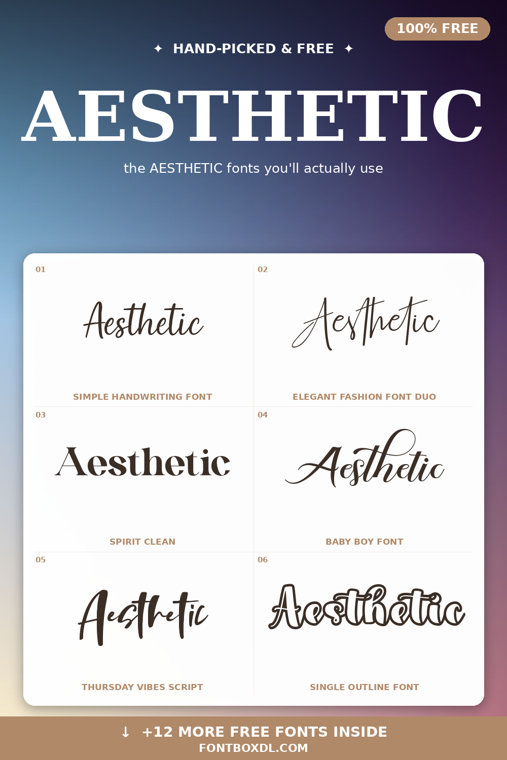 Aesthetic Fonts