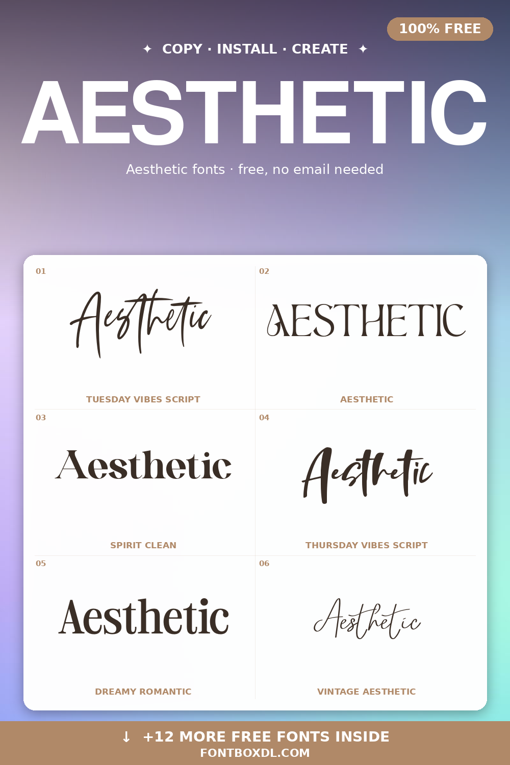 Aesthetic Fonts