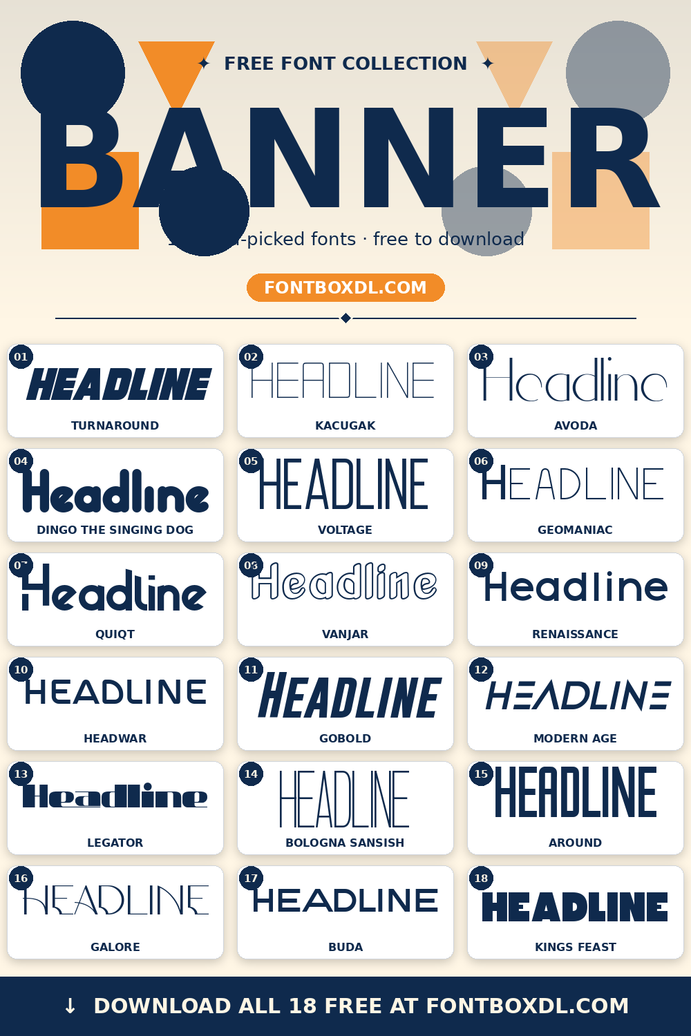 BANNER FONT