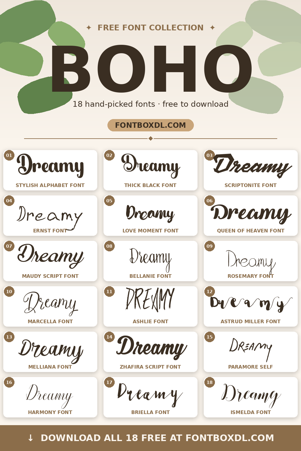 Free Boho Fonts