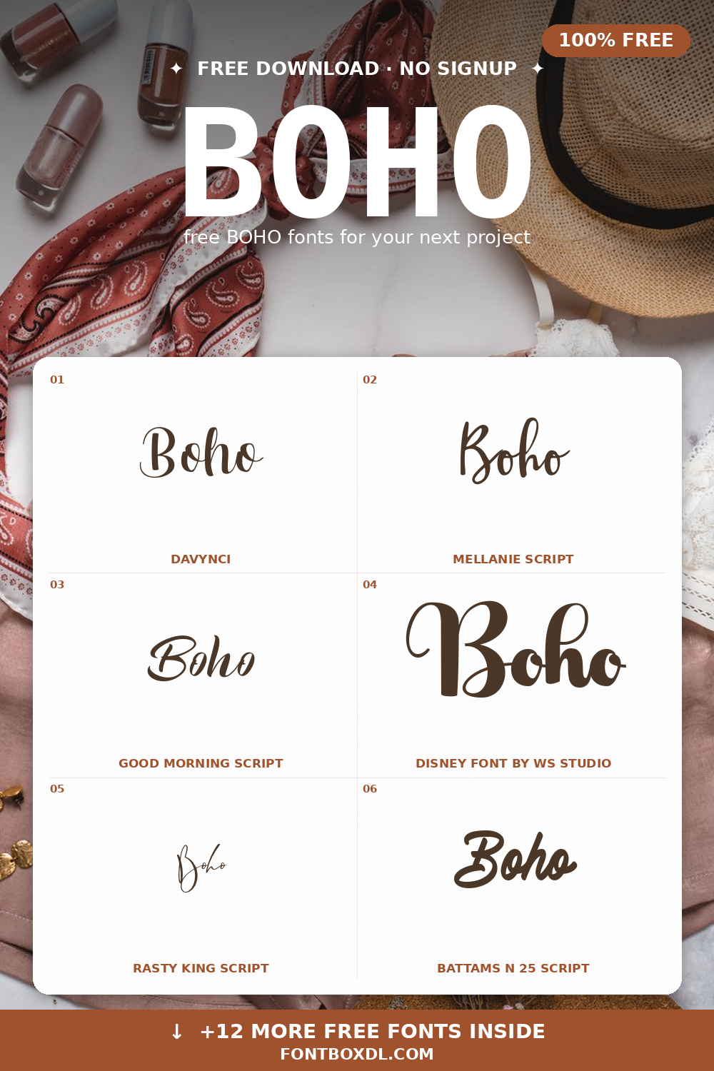 Free Boho Fonts