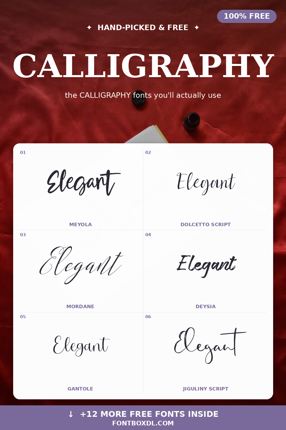 Free Calligraphy Fonts