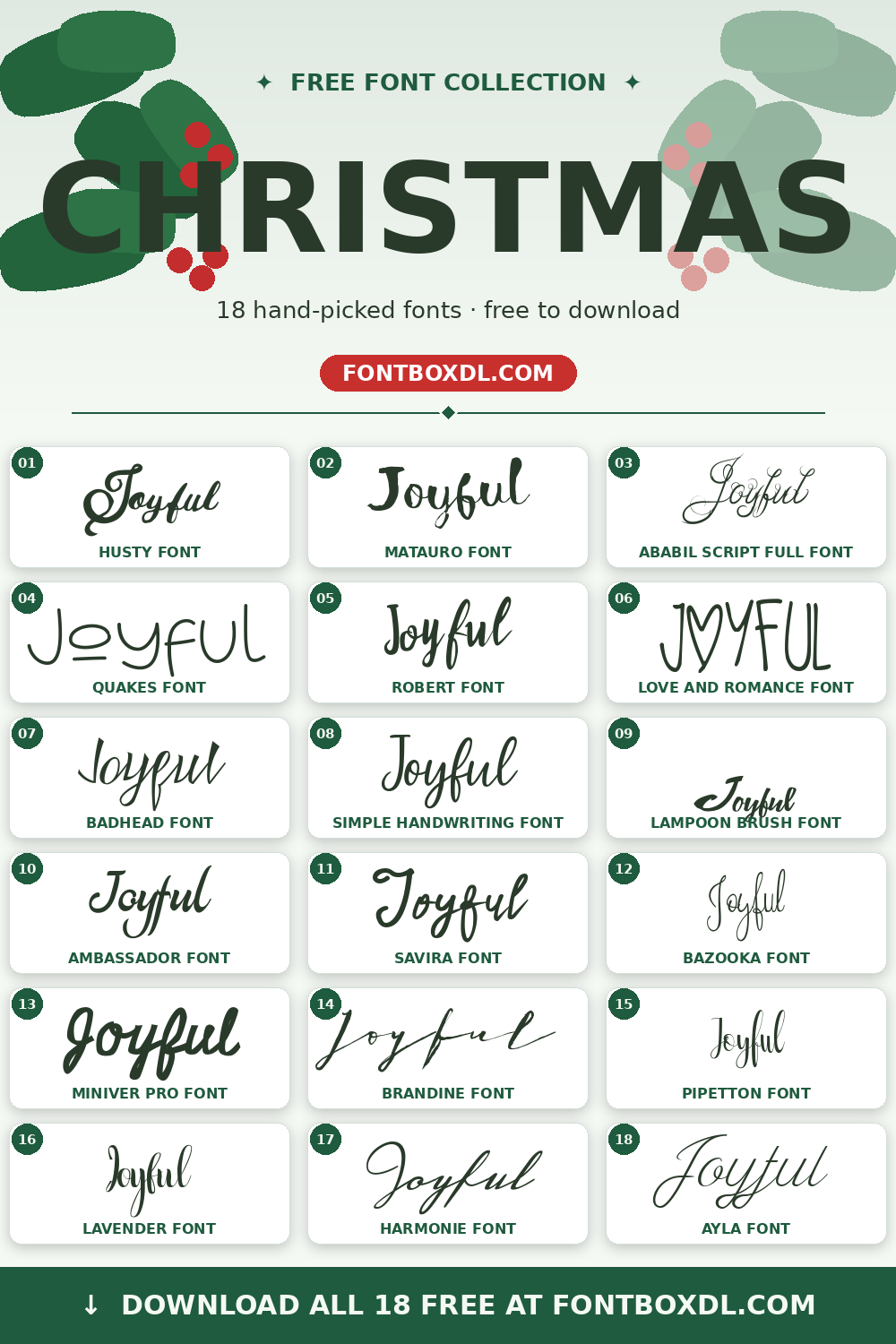 Free Christmas Fonts