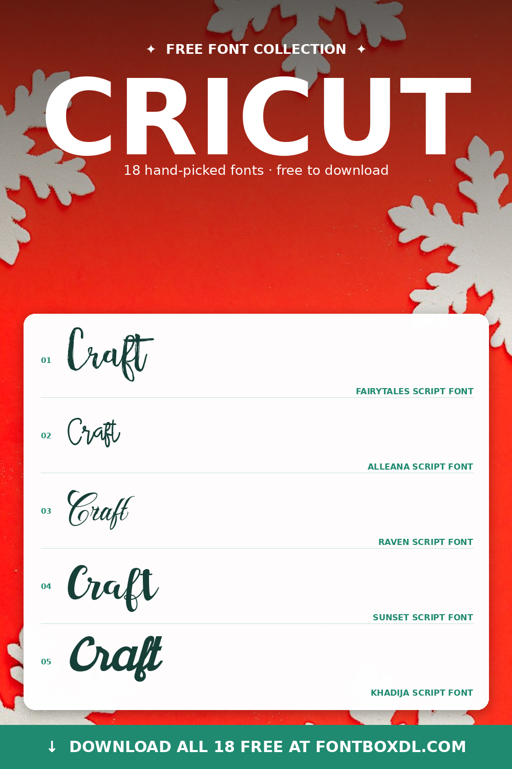 Free Cricut Fonts