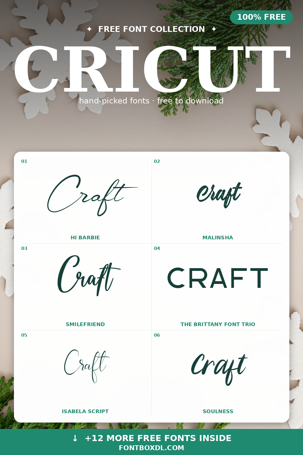 Free Cricut Fonts