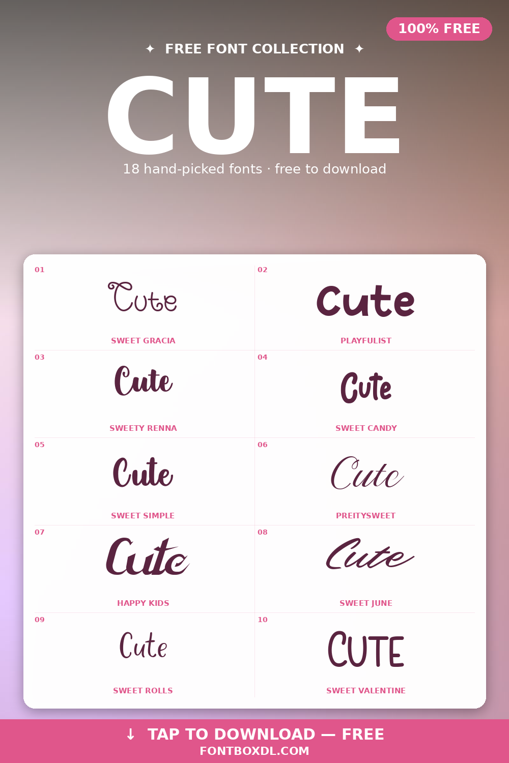 CUTE FONT