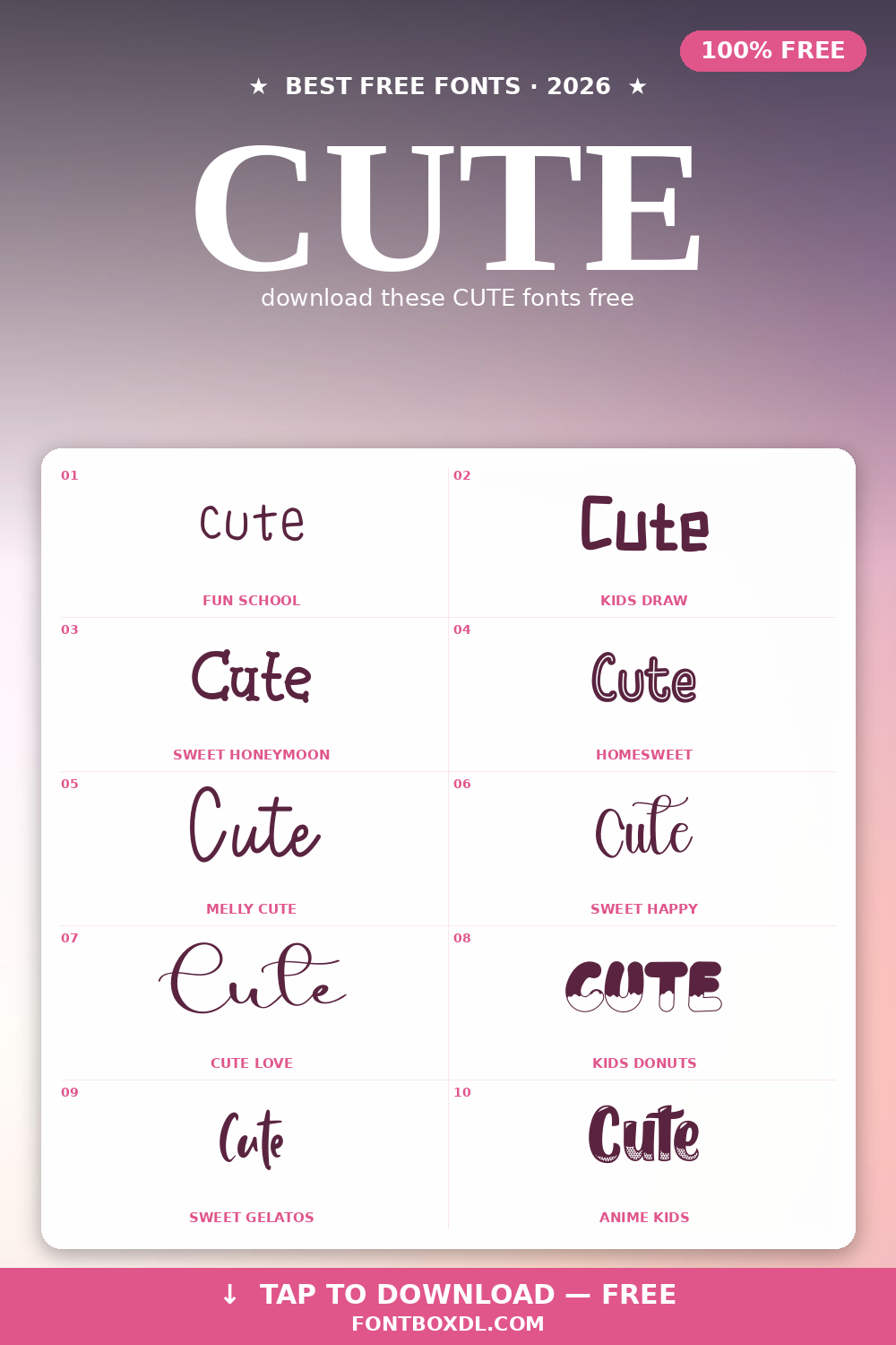 CUTE FONT