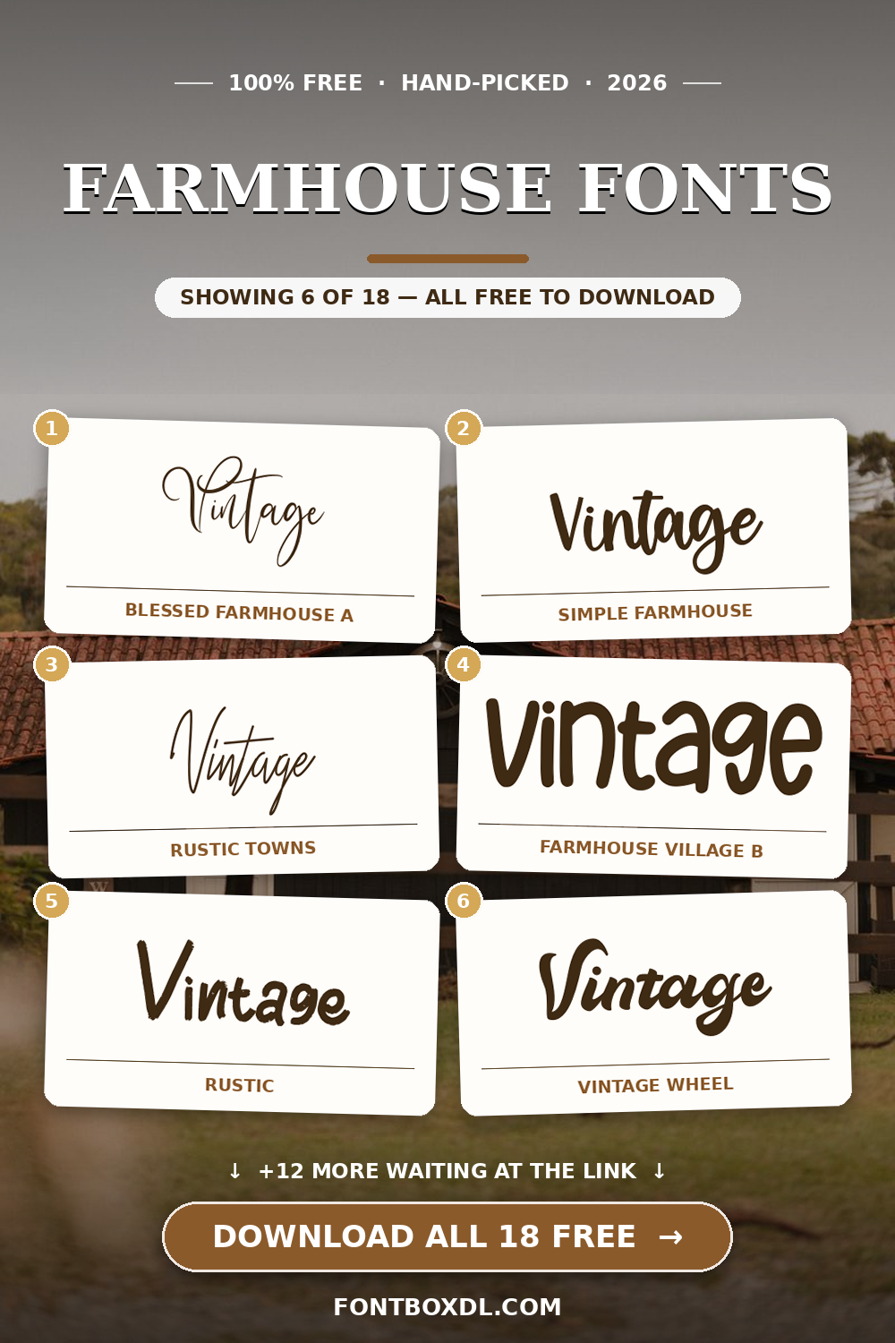 FARMHOUSE FONT