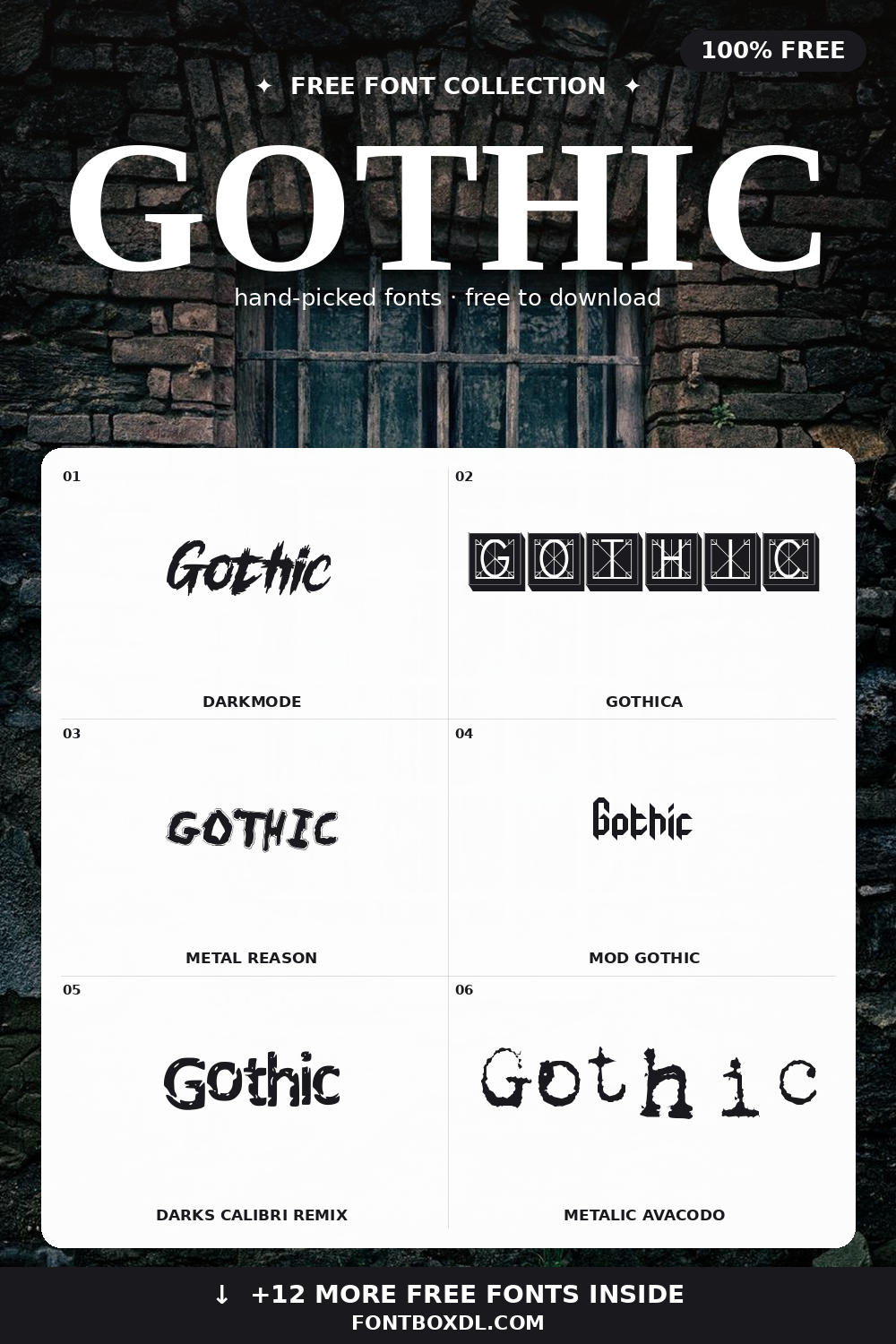 Free Gothic Fonts