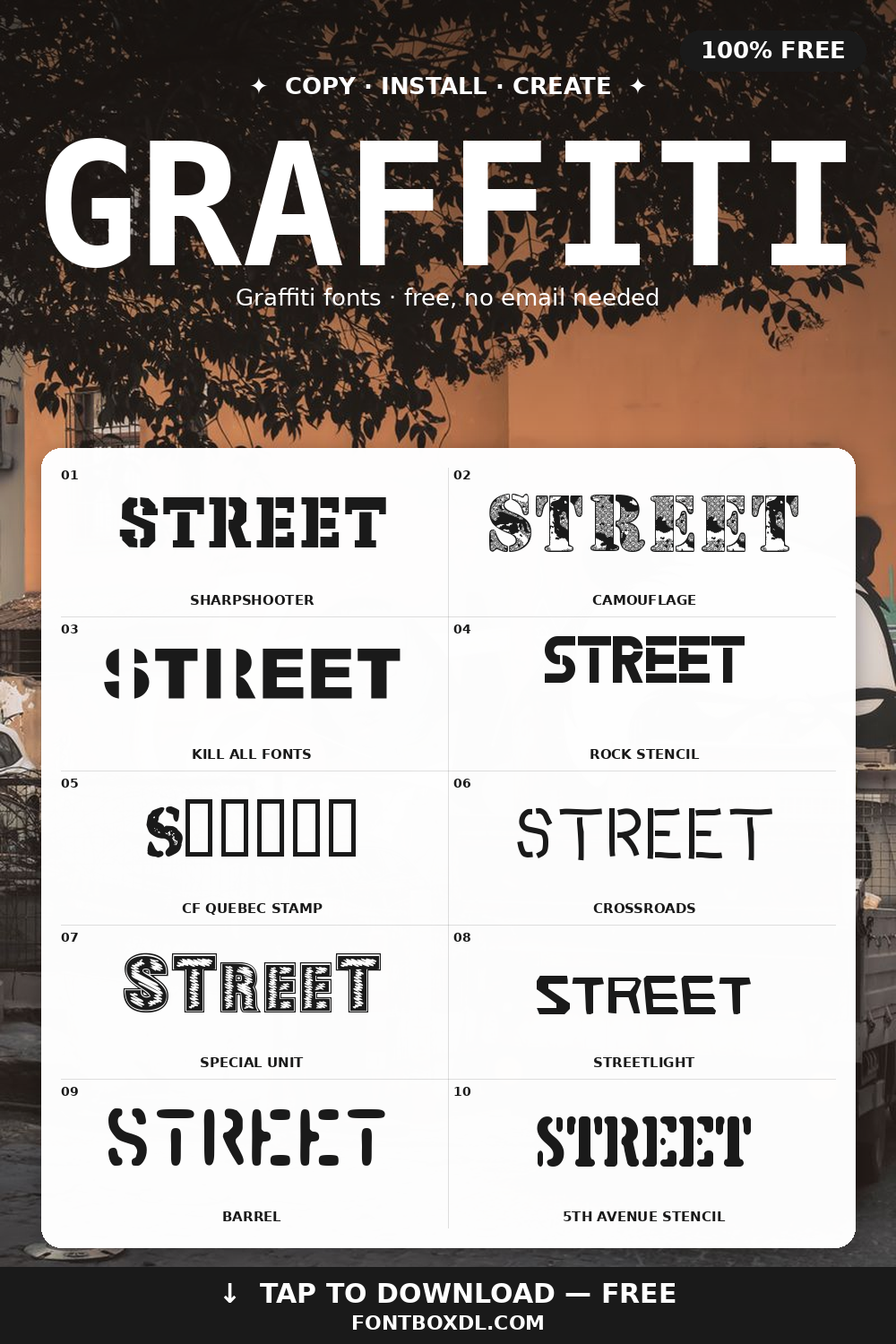 Graffiti Fonts