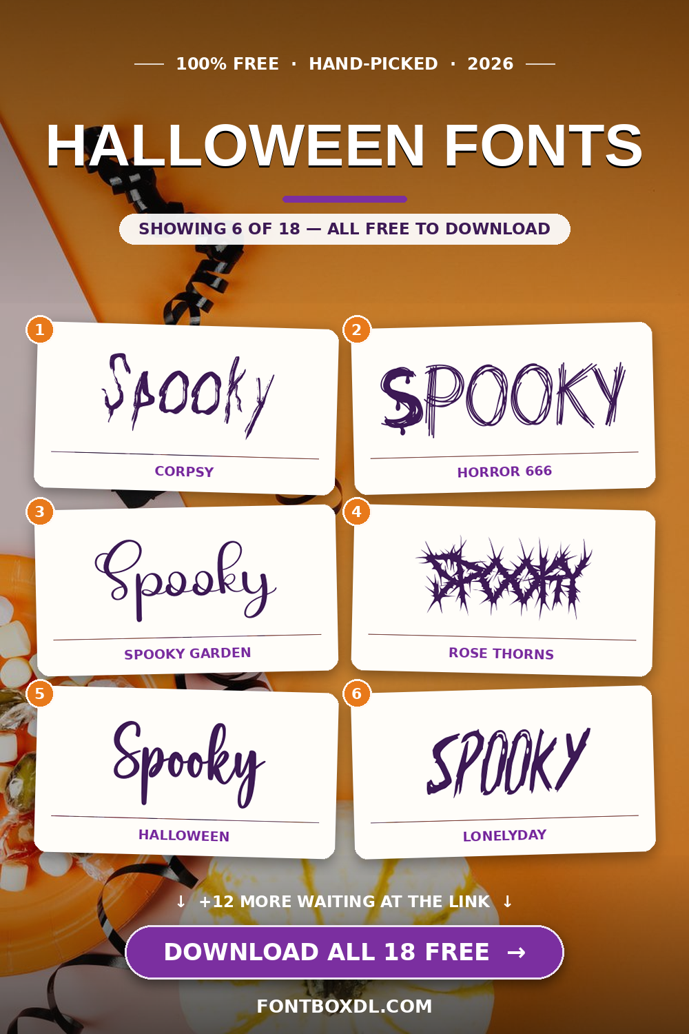 Free Halloween Fonts — Spooky, Gothic & Horror 2026