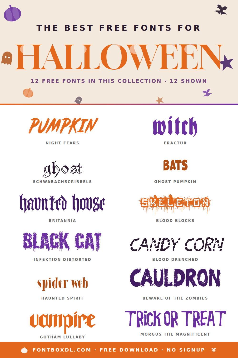 Free Halloween Fonts β Spooky, Gothic & Horror 2026