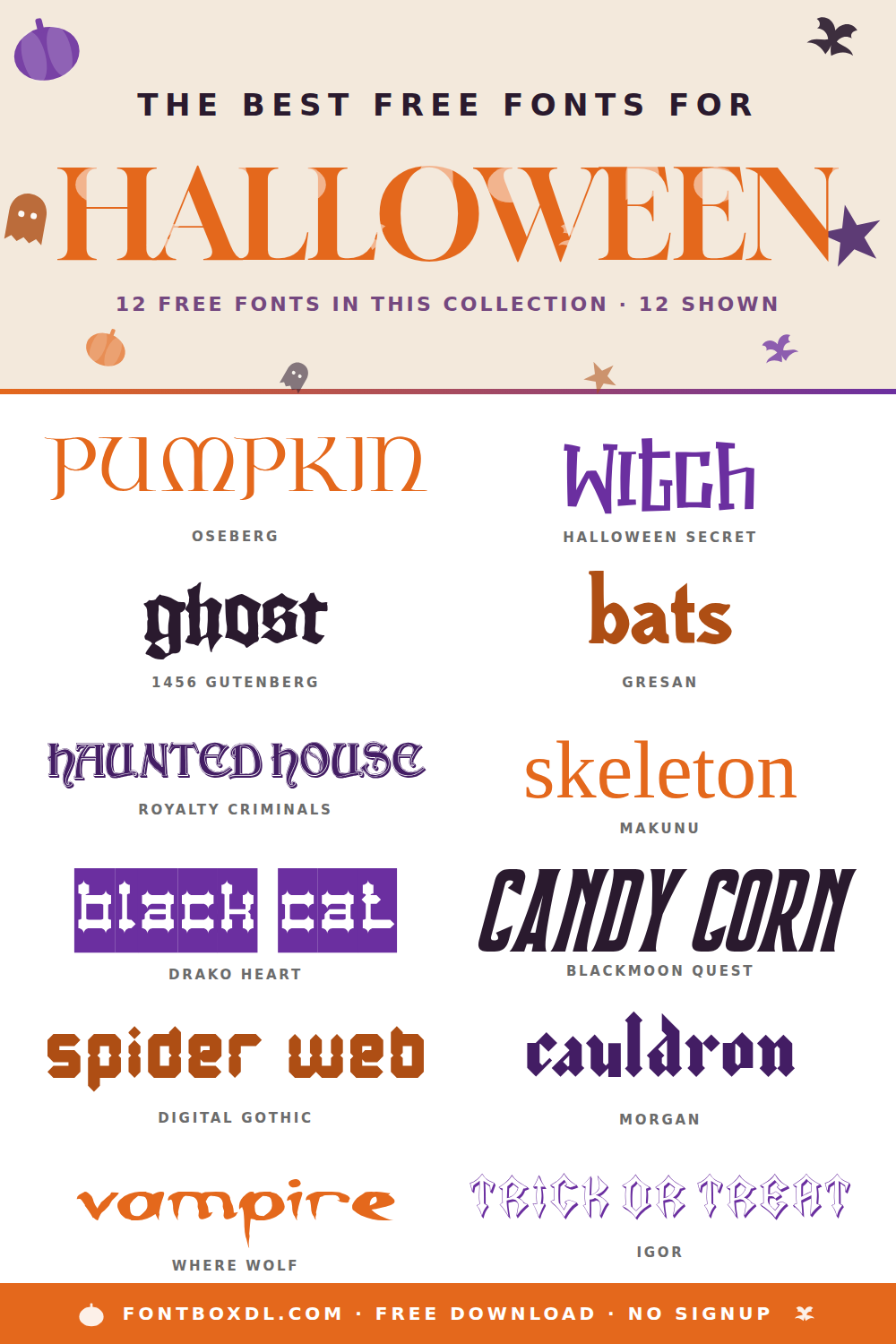 Free Halloween Fonts — Spooky, Gothic & Horror 2026