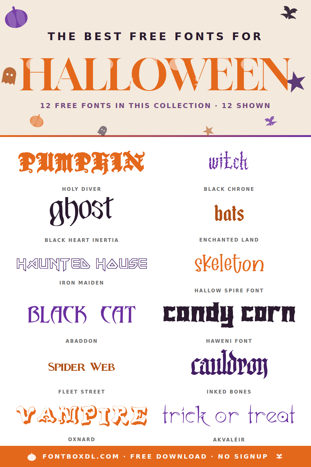 Free Halloween Fonts — Spooky, Gothic & Horror 2026