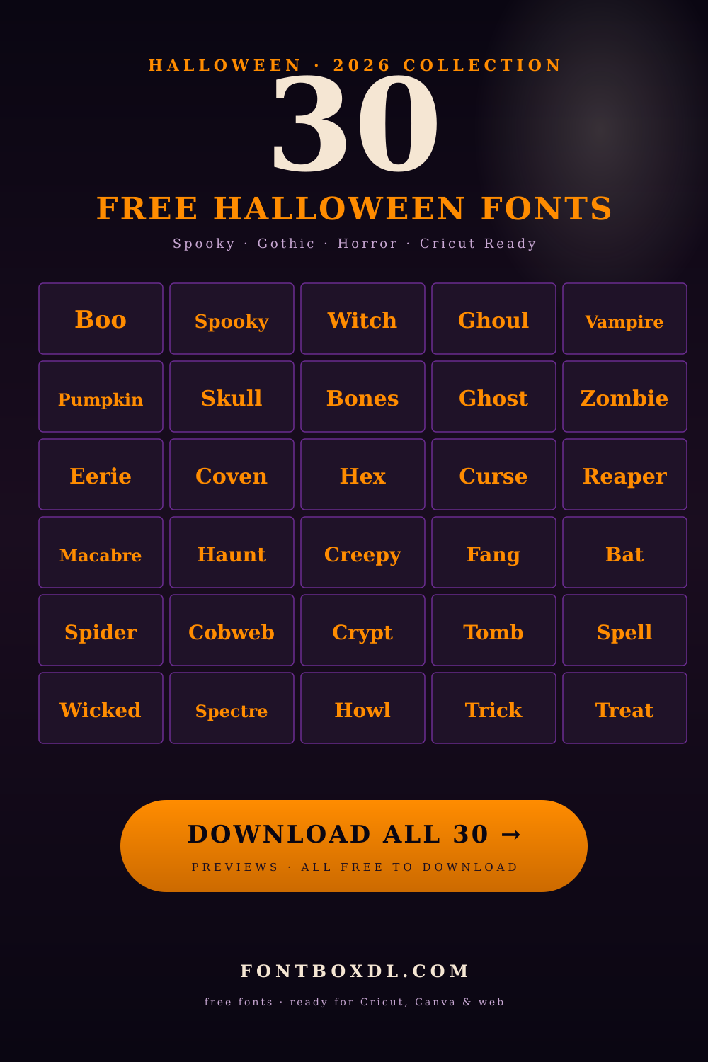 Free Halloween Fonts — Spooky, Gothic & Horror 2026