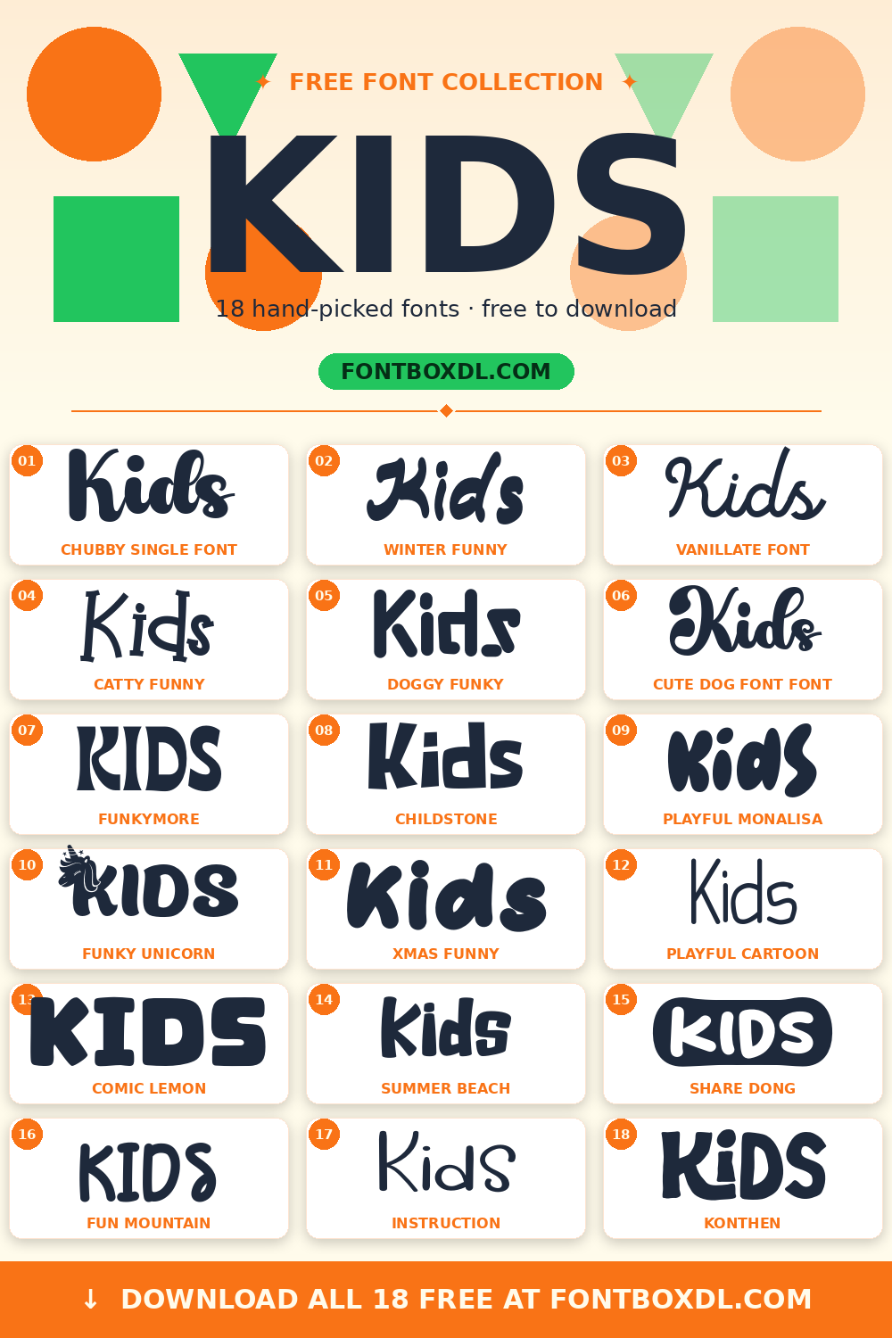 Free Kids Fonts