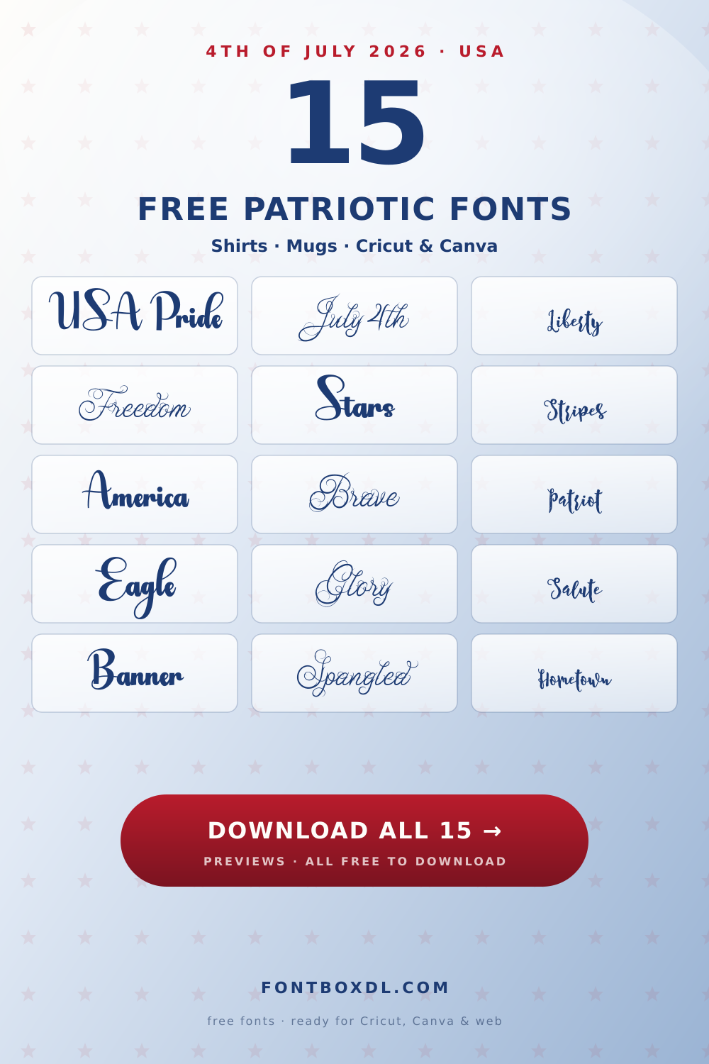 Free 4th of July Fonts — Patriotic Designs 2026