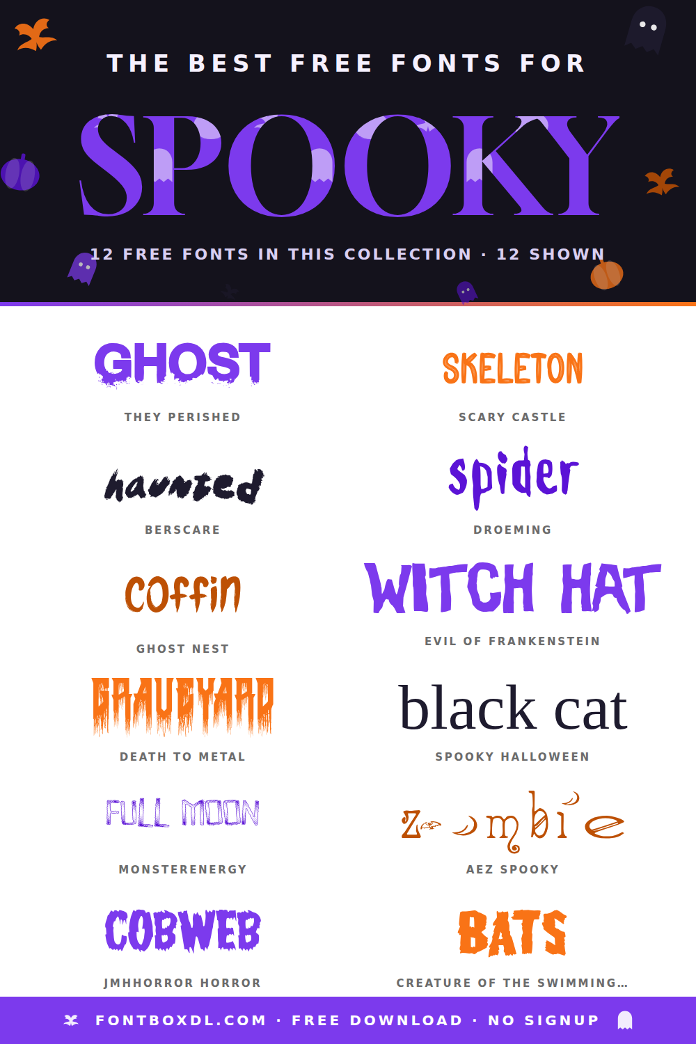 Free Spooky Fonts