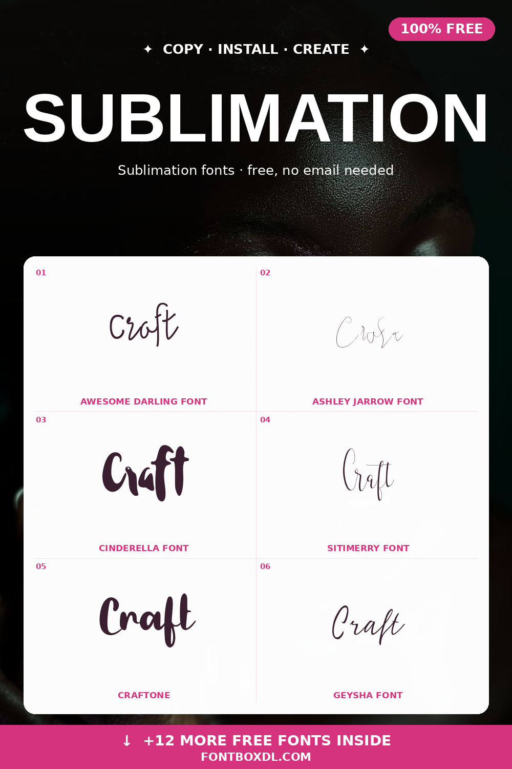 Free Sublimation Fonts — Etsy Sellers, Tees & Tumblers 2026