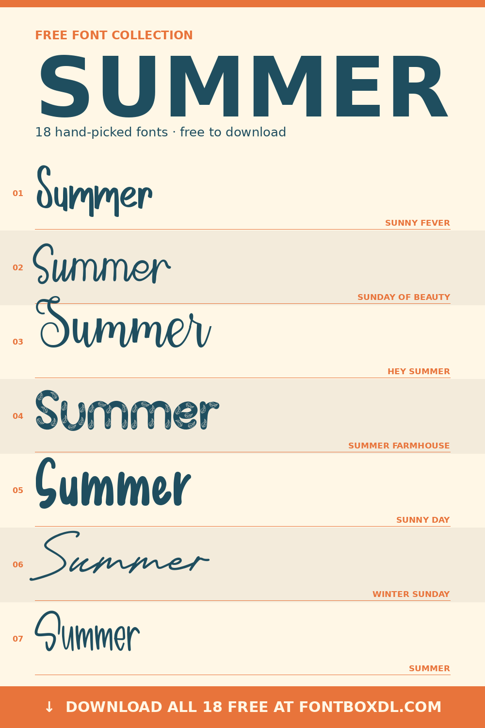 Summer Fonts